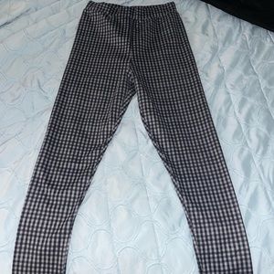Plaid leggings size small
